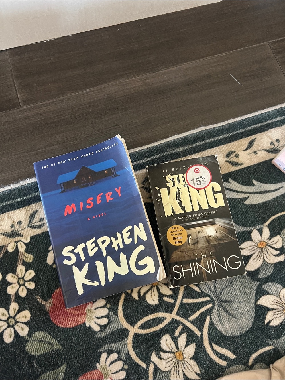 Stephen King Paperback Bundle - Misery & The Shining (Blue & Black Covers)